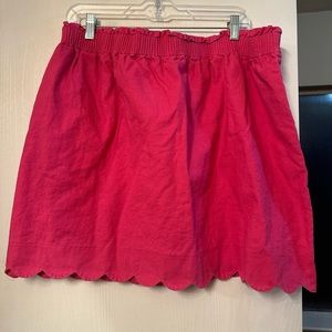 Beautiful hot pink size 18 Jcrew skirt with pockets!
